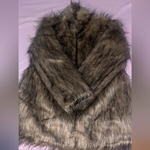 Faux fur coat